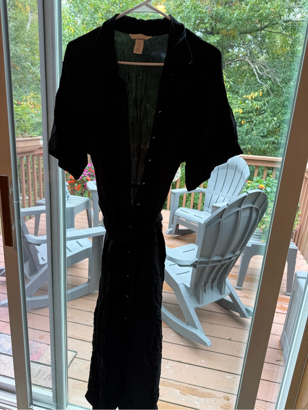 H&M Black Button-Front Women's Dress